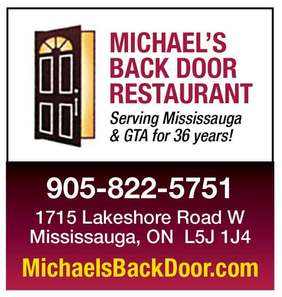Michaels Back Door Restaurant Lakeshore Art Trail ad 2017